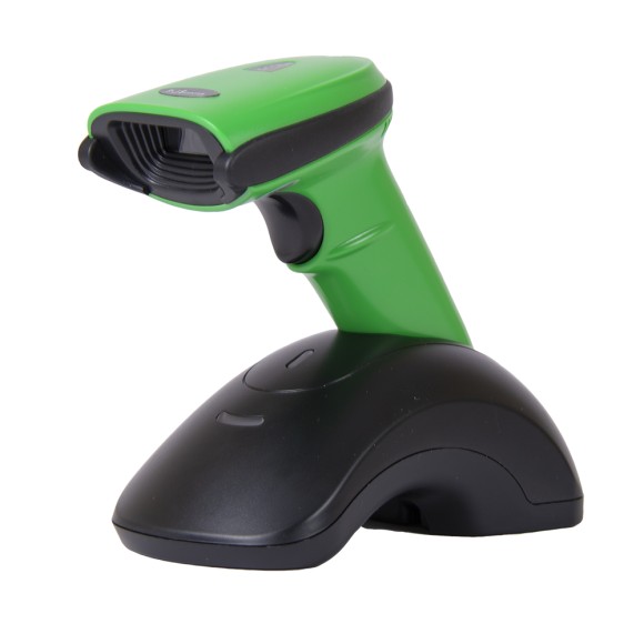 Сканер штрих-кода Poscenter F22pro, беспроводной, подставка, зеленый