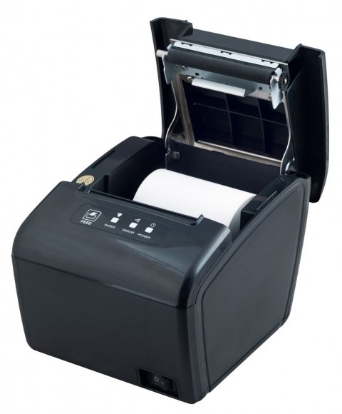 Принтер чеков Poscenter RP-100 USE (80мм, 260 мм/сек, автоотрез, RS232+USB+LAN) черный
